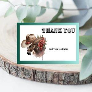 Horse Thank You Card